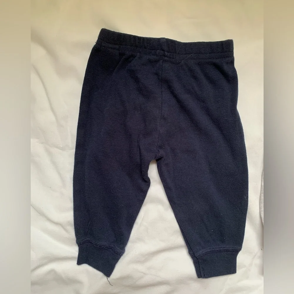 2 The Children’s Place sweatpants - navy and grey. Comfortable! 3-6 month